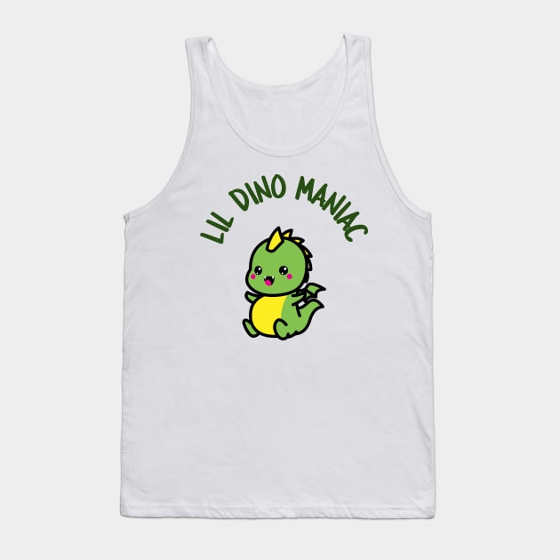 Lil Dino Maniac Cute Dino Tank Top by TV Dinners